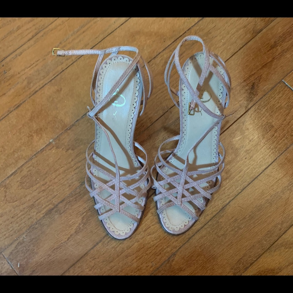 JOEY STRAPPY Ankle Strap Sandals Heels SIZE 6.5M